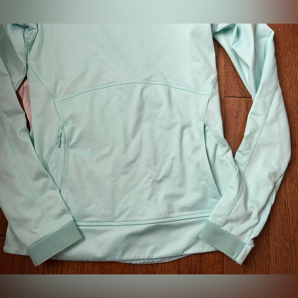 Beautiful Aqua Athleta Hooded Pull Over - Picture 2 of 11